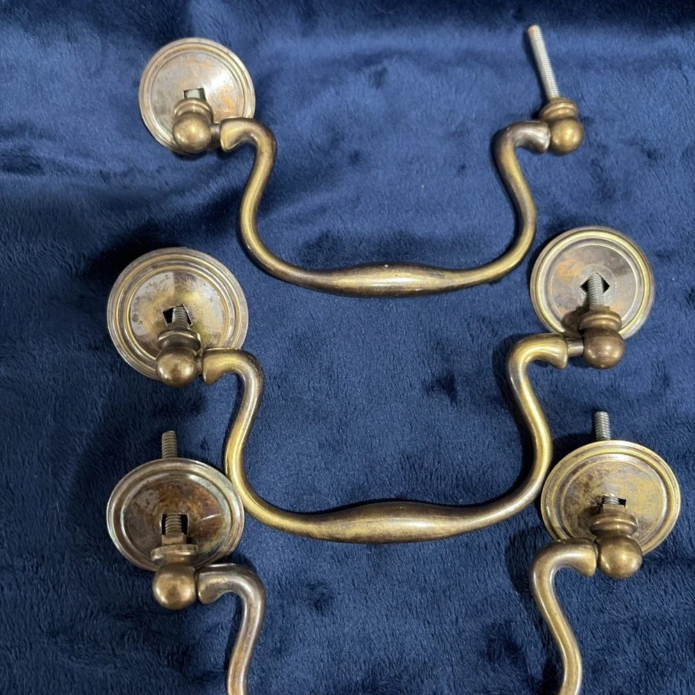 VTG Solid Brass Swan Neck Bail Pulls 4